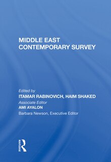 Couverture_Middle East Contemporary Survey, Volume Xi, 1987
