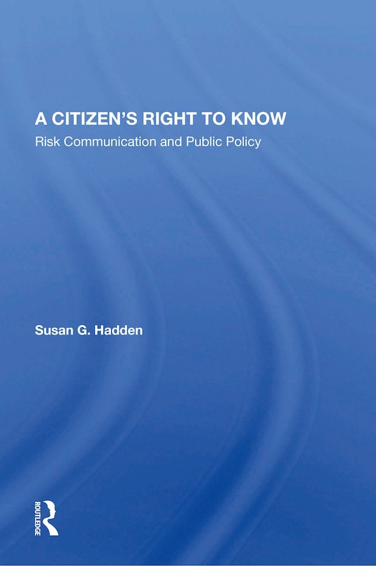 Couverture_A Citizen's Right To Know
