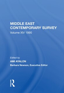 Front cover_Middle East Contemporary Survey, Volume Xiv