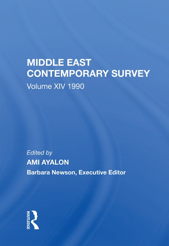 Front cover_Middle East Contemporary Survey, Volume Xiv
