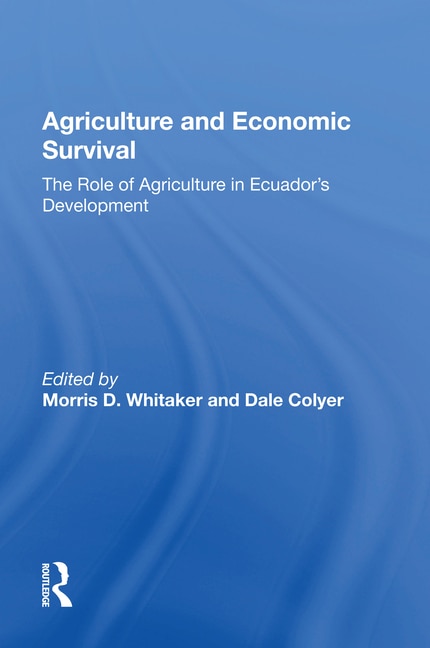 Front cover_Agriculture And Economic Survival