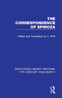 Front cover_The Correspondence of Spinoza