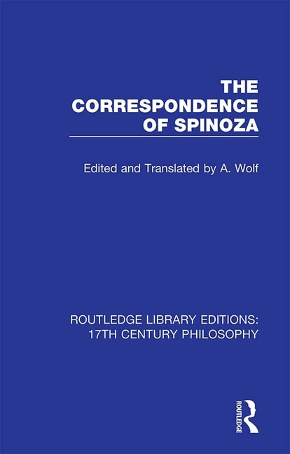 Front cover_The Correspondence of Spinoza