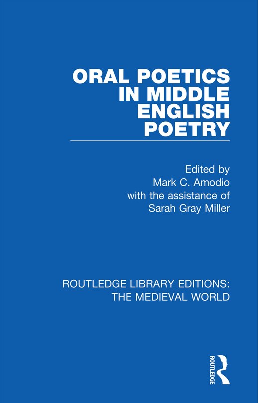 Couverture_Oral Poetics In Middle English Poetry