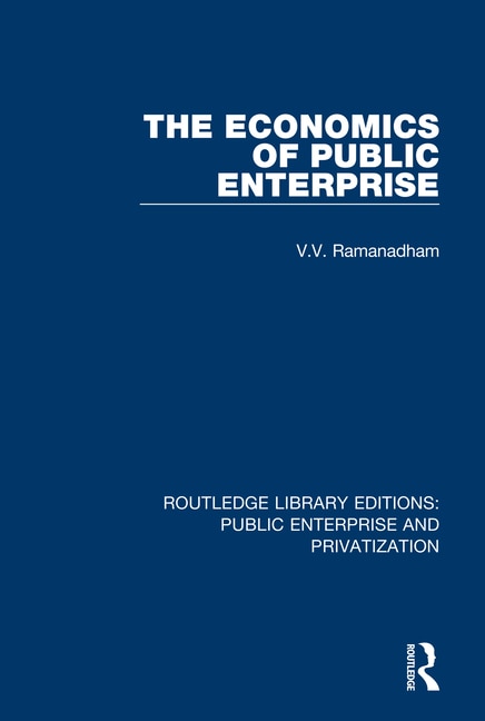 Front cover_The Economics Of Public Enterprise