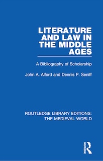 Front cover_Literature And Law In The Middle Ages