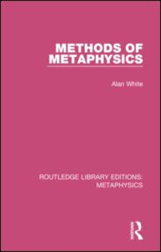 Couverture_Methods Of Metaphysics