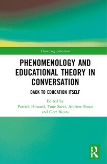Couverture_Phenomenology And Educational Theory In Conversation