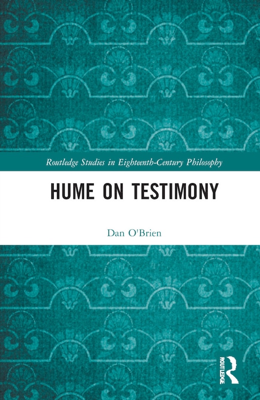 Front cover_Hume on Testimony