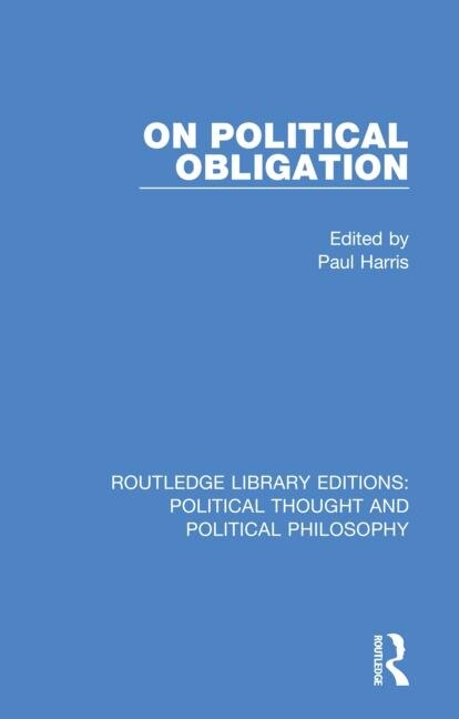 Front cover_On Political Obligation