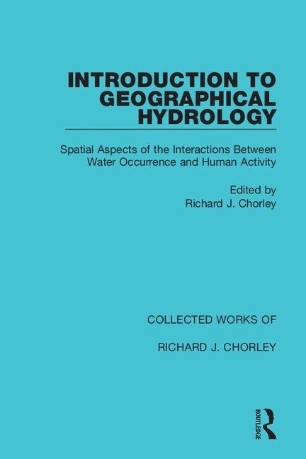 Couverture_Introduction To Geographical Hydrology