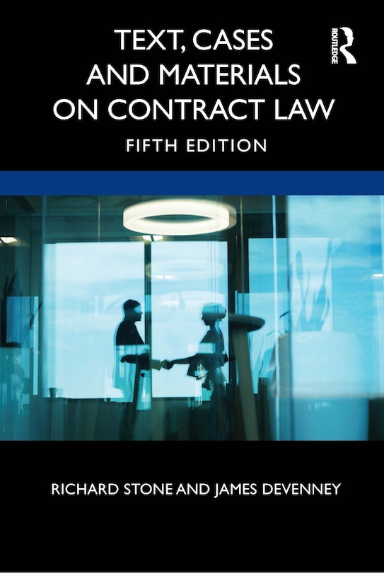 Couverture_Text, Cases And Materials On Contract Law