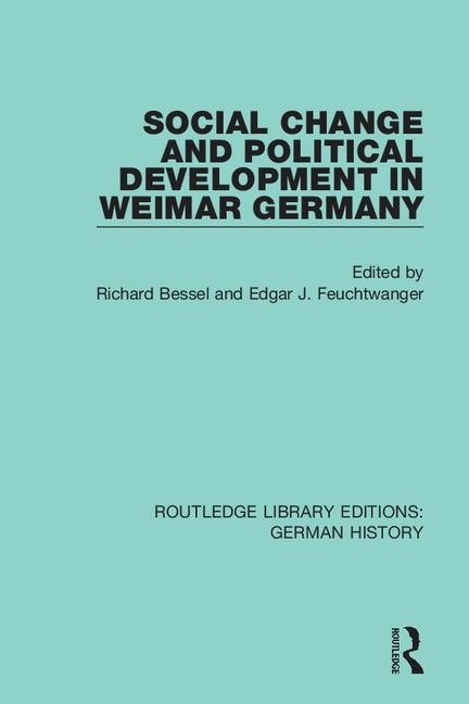 Front cover_Social Change and Political Development in Weimar Germany