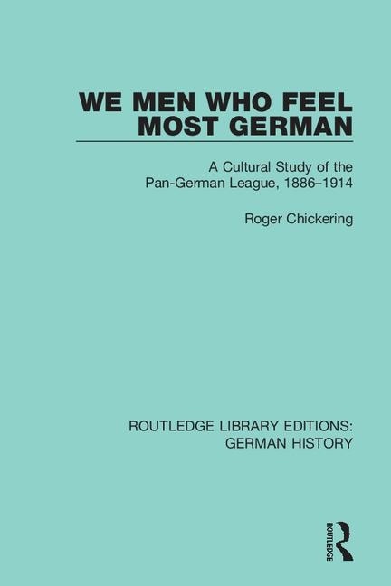 Front cover_We Men Who Feel Most German