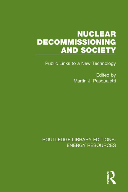 Front cover_Nuclear Decommissioning And Society