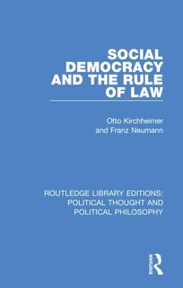 Front cover_Social Democracy And The Rule Of Law