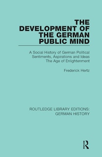 Couverture_The Development of the German Public Mind