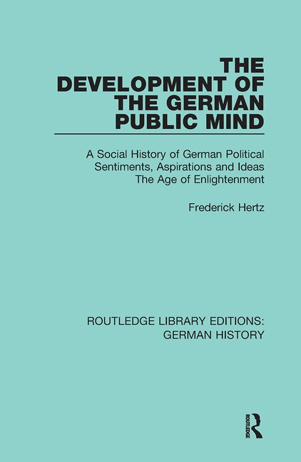 Couverture_The Development of the German Public Mind