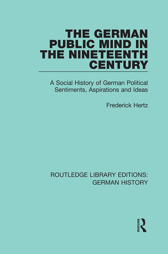 Couverture_The German Public Mind in the Nineteenth Century