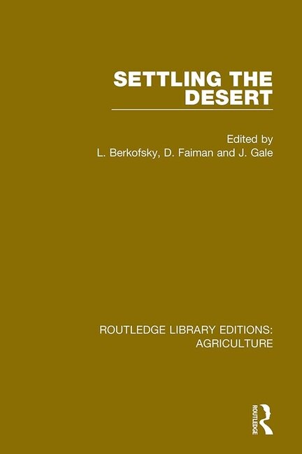 Front cover_Settling The Desert