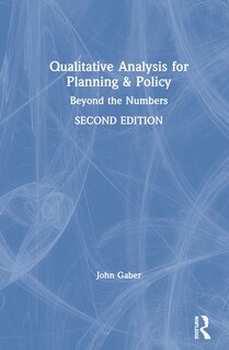 Front cover_Qualitative Analysis For Planning And Policy