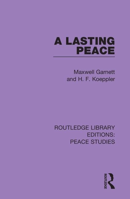 Front cover_A Lasting Peace