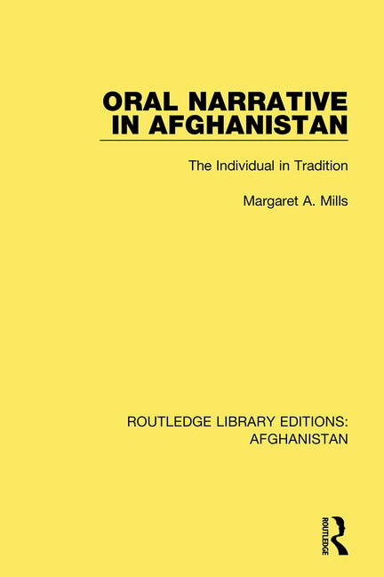 Front cover_Oral Narrative In Afghanistan