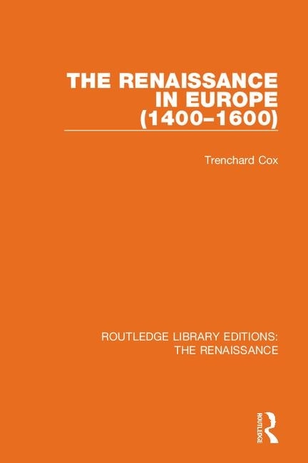 Couverture_The Renaissance in Europe