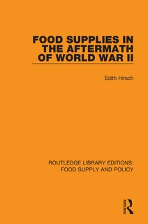 Front cover_Food Supplies In The Aftermath Of World War Ii