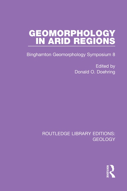 Front cover_Geomorphology in Arid Regions