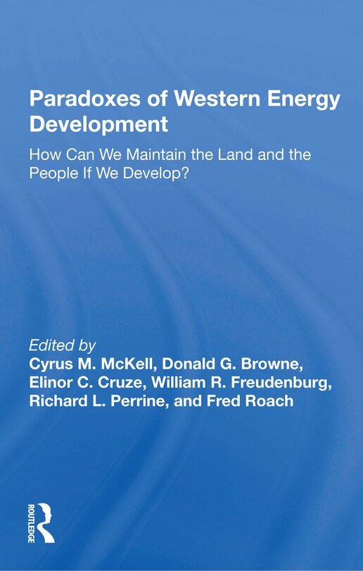 Couverture_Paradoxes Of Western Energy Development