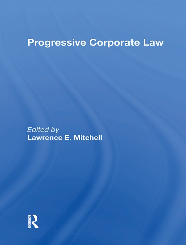 Front cover_Progressive Corporate Law