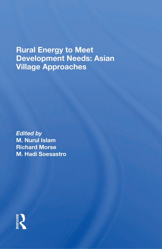 Front cover_Rural Energy To Meet Development Needs