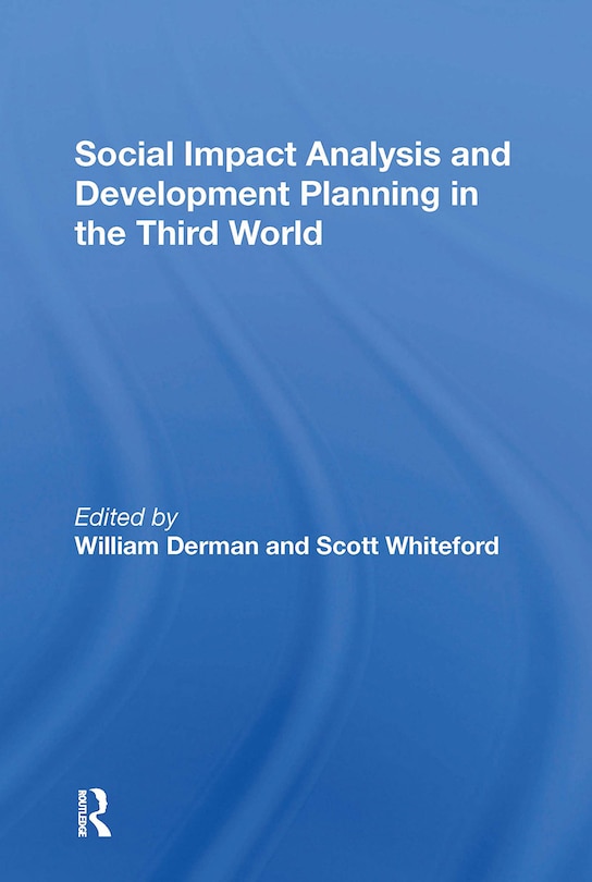 Couverture_Social Impact Analysis And Development Planning In The Third World