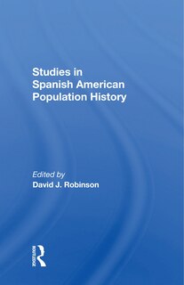 Front cover_Studies In Spanishamerican Population History