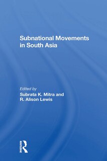 Front cover_Subnational Movements In South Asia
