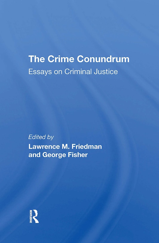 Front cover_The Crime Conundrum