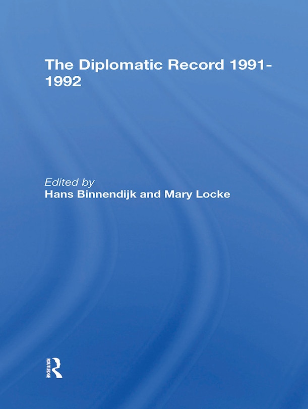Front cover_The Diplomatic Record 19911992