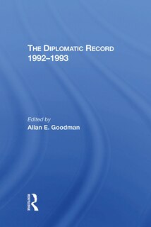Couverture_The Diplomatic Record 1992-1993