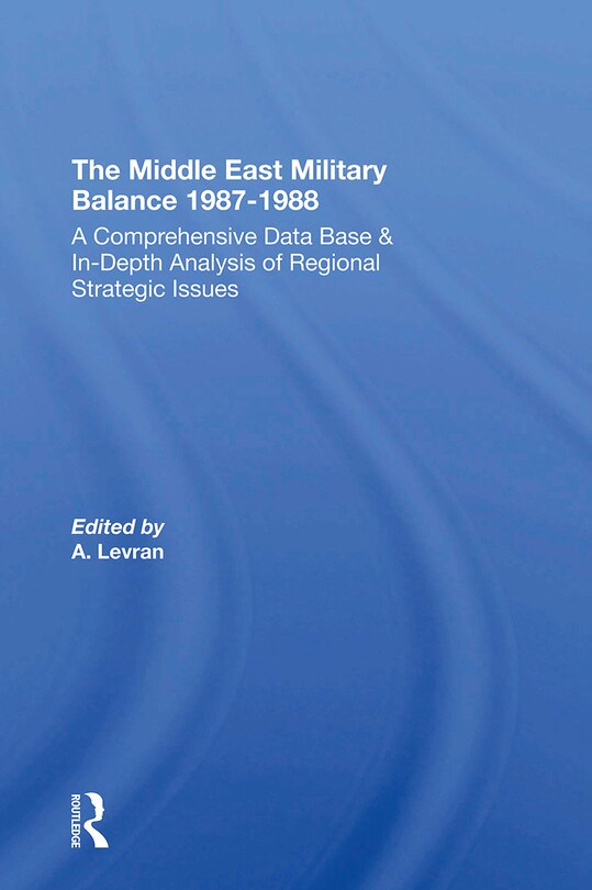 Couverture_The Middle East Military Balance 1987-1988