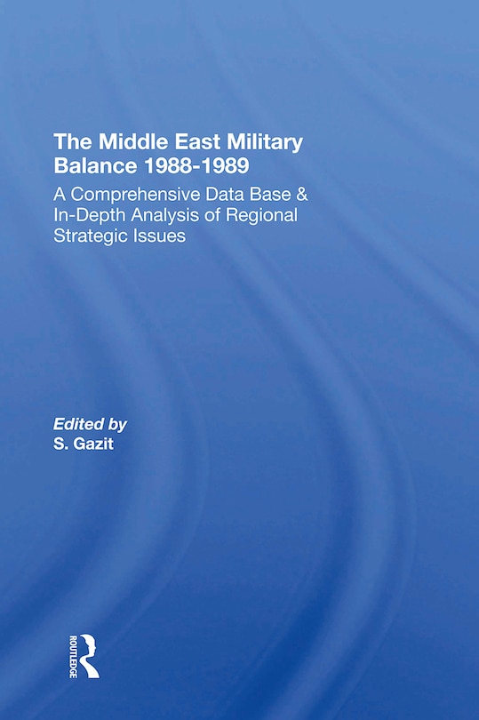 Couverture_The Middle East Military Balance 1988-1989