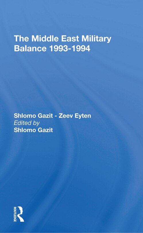 Couverture_Middle East Military Balance 19931994