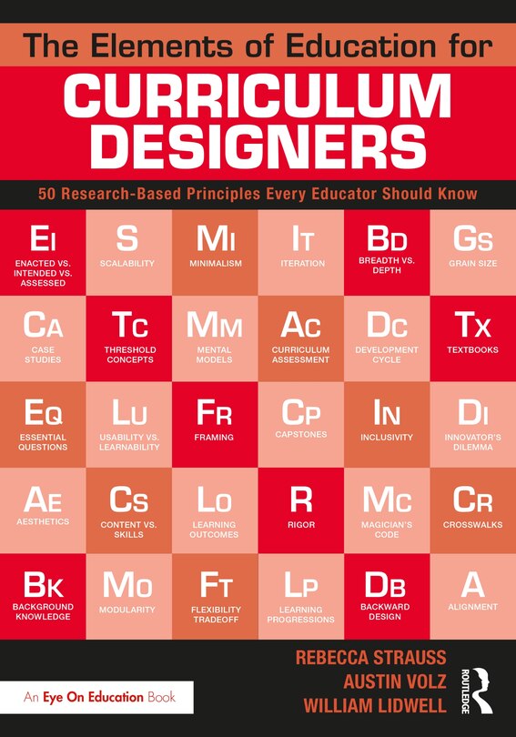 Front cover_The Elements of Education for Curriculum Designers