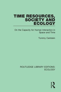 Couverture_Time Resources, Society And Ecology