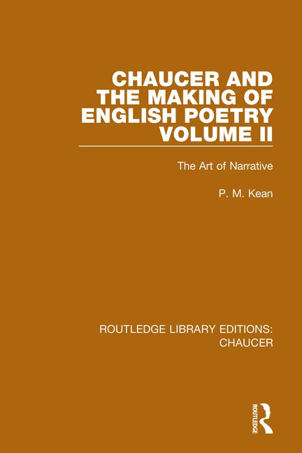 Couverture_Chaucer and the Making of English Poetry, Volume 2