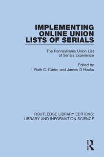 Front cover_Implementing Online Union Lists Of Serials