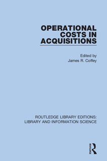 Couverture_Operational Costs In Acquisitions