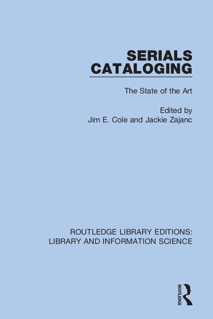 Front cover_Serials Cataloging
