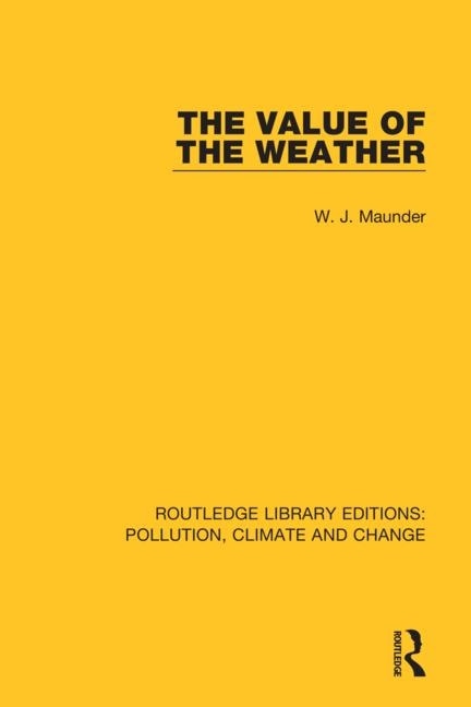 Couverture_Value of the Weather