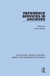 Front cover_Reference Services In Archives
